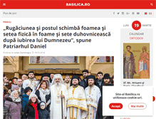 Tablet Screenshot of basilica.ro